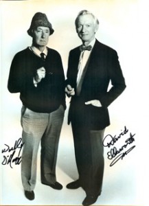 Dave Ellsworth and Wally O'Hara autographed, black and white photo